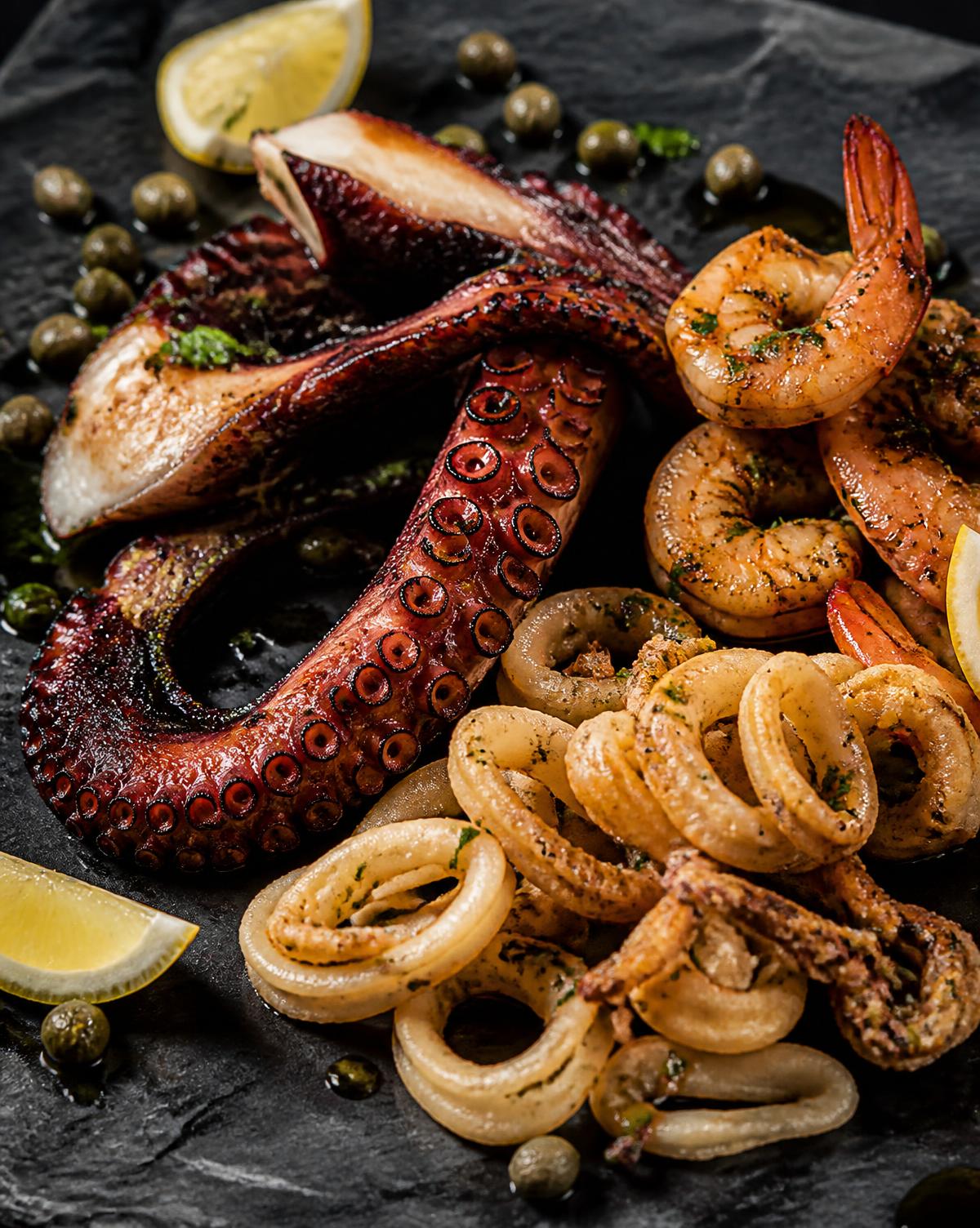 Fisch und Meeresfrüchte bei Olympos